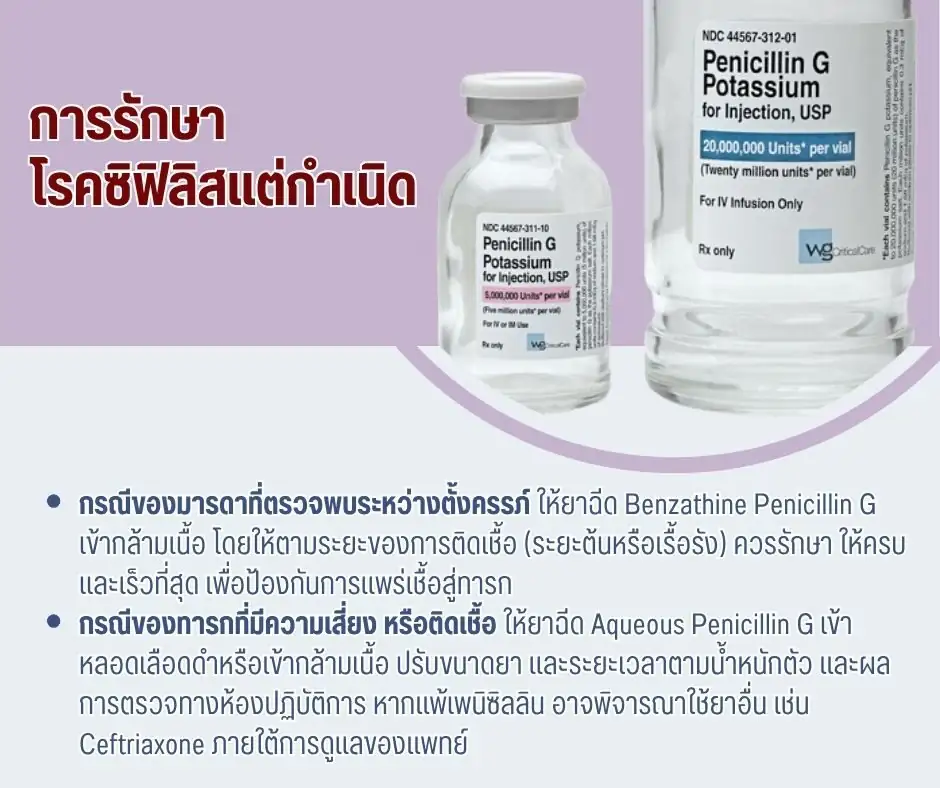 การรักษาโรคซิฟิลิสแต่กำเนิด