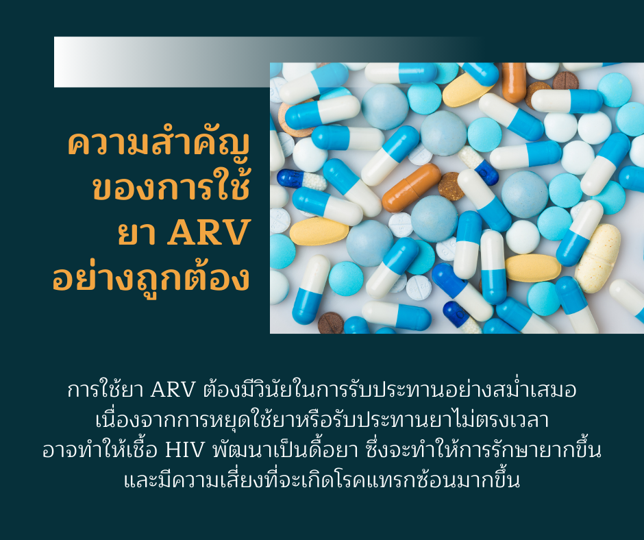 ความสำคัญของการใช้ยา ARV อย่างถูกต้อง