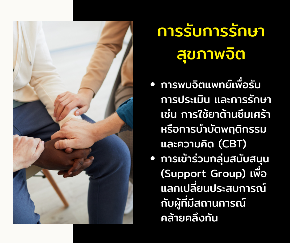 การรับการรักษาสุขภาพจิต